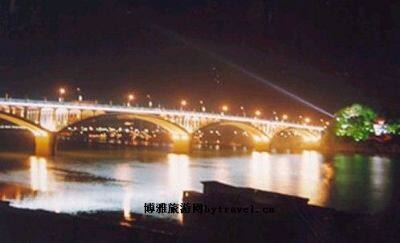 资江一桥夜景